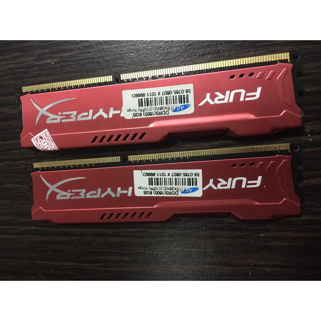 RAM แรม Kingston DDR3 8GB (4x2) bus 1600