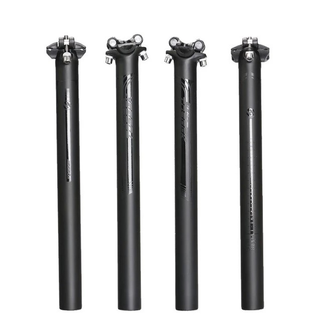 TOSEEK สีดํา UD Matte คาร์บอนไฟเบอร์จักรยาน Seatpost MTB จักรยานเสือหมอบที่นั่งโพสต์ชิ้นส่วนขี่จักรย