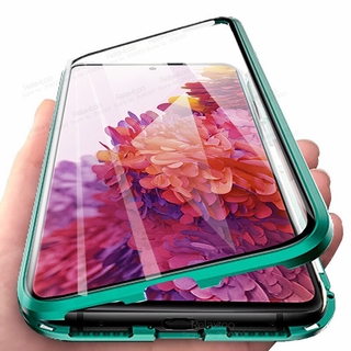 360 Double Sided Tempered Glass Magnetic Adsorption Case Cover Casing For Samsung Galaxy S 20 S20 FE Fan Edition S20FE 5G Phone Cases Metal bumper Back Cover