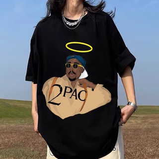 Mashoo ฤดูร้อน Unisex ท็อปส์ซูเสื้อยืดกับเสื้อยืด TUPAC 2PAC พิมพ์เสื้อยืดสําหรับผู้ชายเสื้อยืด WW^