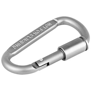 แพ็ค 6 ชิ้น Carabiner D Ring สำหรับแขวนของ หรือยึดดึง อุปกรณ์สำหรับตั้งแคมป์ ห้อยเปล คาราบิเนอร์อลูมิเนียม แบบตะขอเกี่ยว