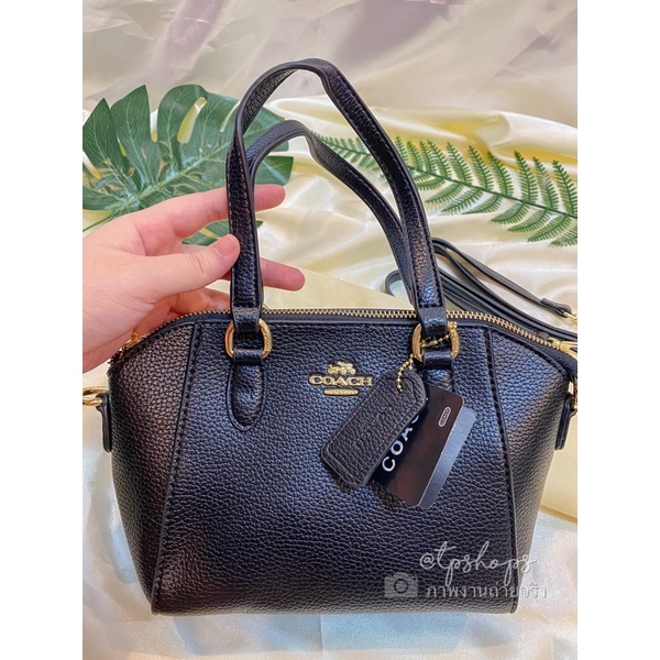 มาใหม่ กระเป๋า COACH ทรงพัด กระเป๋าสะพาย Coach Bag Coachพัด ทรงพัดมินิ รหัส 3109