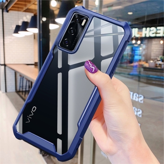 เคสโทรศัพท์ Vivo V20 V20 SE Pro Y20 Y20i Casing Clear Back Soft TPU Edge Phone Case Shockproof Protective Corners Slim Thin Cover เคส