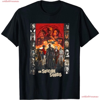 แฟชั่นที่กำหนดเอง The Suicide Squad Squad Poster 2 T-Shirt เดอะ ซุยไซด์ สควอด เสื้อยืดพิมลาย cotton คอกลม  เสื้อยืดเเฟชั