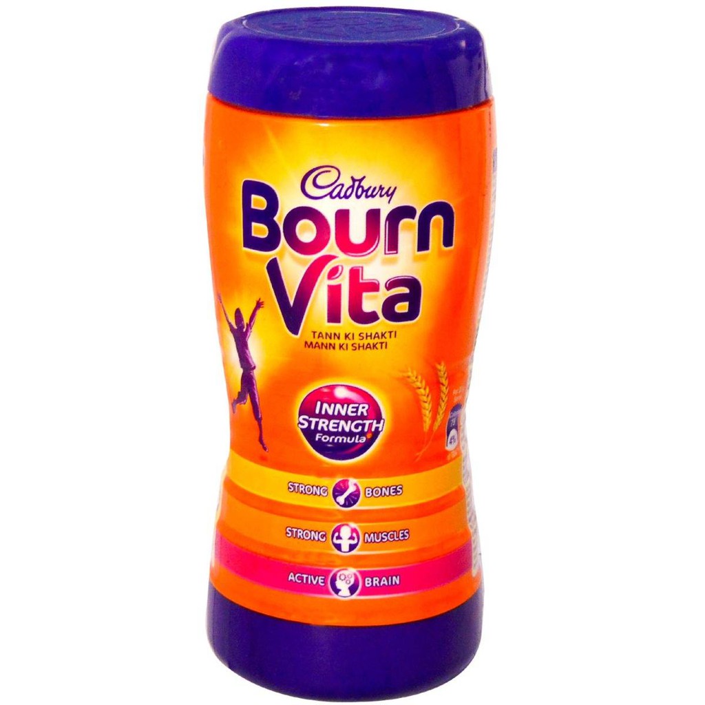 Bournvita Health Drink 500g เป็นเครื่องดื่มเพื่อสุขภาพรสช็อกโกแลตที่อุดมด้วยวิตามิน (d, b2, b9, b12)