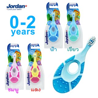 BP019 แปรงสีฟันจอร์แดน Jordan Step 1 รุ่น Soft อ่อนนุ่ม แปรงสีฟันยอดนิยม มีรีวิวใน pantip : สำหรับเด็ก 0-2 ปี