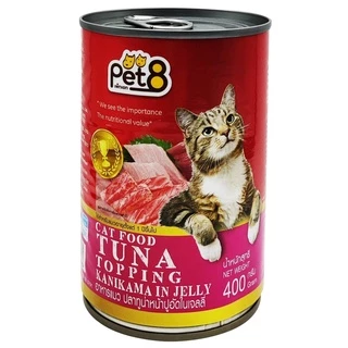 อาหารแมวกระป๋อง Pet8(เพ็ทเอท) 400g 8 รสชาติ