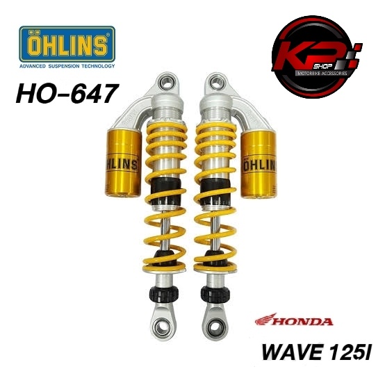 โช๊คหลัง OHLINS HO 647 FOR HONDA WAVE 125i/110i (OHLINS รับประกัน 2 ปี)