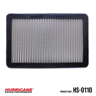 HURRICANE กรองอากาศสแตนเลส , ผ้าแดง Mitsubishi ( Montero , Pajero ) HS-0110