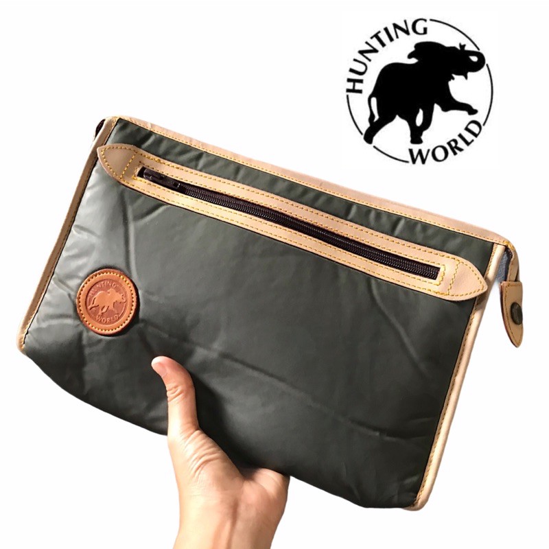 กระเป๋า Hunting World Clutch Bag แท้ Shopee Thailand