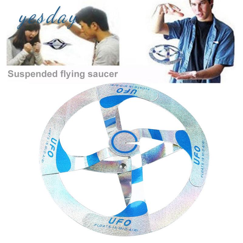 Y① Mystery UFO Floating Flying Disk Saucer Magic Trick Show Cool Toy