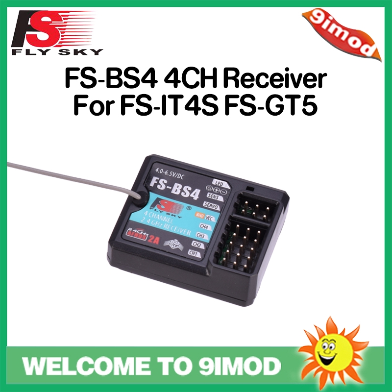Flysky FS-BS6 2.4G 6CH Receiver พร้อมระบบ Gyro Stabilization สําหรับ Flysky FS-IT4S FS-GT5 รีโมทคอนโ