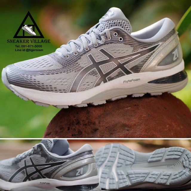 asics gel nimbus 21 mid grey silver