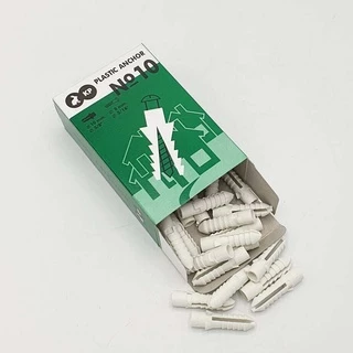 พุก แบบกล่องละ 100 ตัว มีให้เลือก เบอร์ 5, 6, 7, 8, 10 เนื้อเหนียว wall plug anchor (เฉพาะ เบอร์10 มี 50 ตัว)