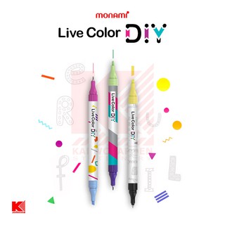 ปากกาเมจิก Monami Live Color DIY ชุด 3 ด้าม 9 ชิ้น