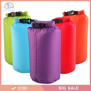 【happyeasybuy】กระเป๋าแคมป์เดินป่า แห้งใว กันน้ำได้ 8L