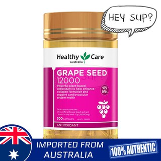 Healthy Care Grape Seed Extract 12000 Gold Jar 300 Capsules