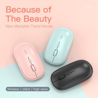 👻LDD👻ไร้สาย มีแบตในตัว เม้าส์ Wireless  Mouse 2.4G เมาส์ USB bluetooth SM900