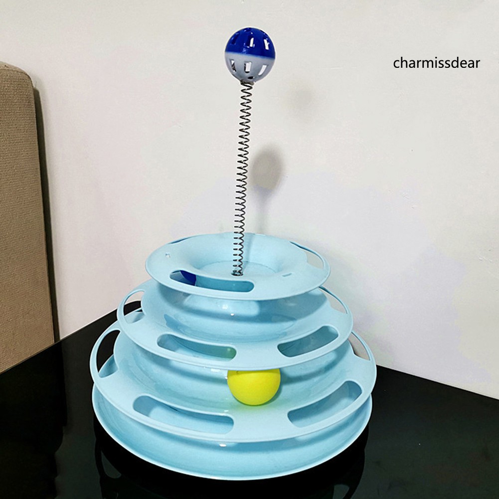 ☼cmi Funny Pet Cat Spring Bell Ball Interactive Toy Replacement ...