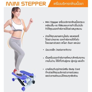 อุปกรณ์ออกกำลังกาย Mini Stepper Multifuntion จอ LCD แสดงผลการทำงาน