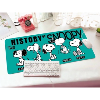 SNOOPY GSP แผ่นรอง คีย์บอร์ด รองคีย์บอร์ด ลาย SNOOPY GSP งานสวย งานดี ขนาด 30 x 70 cm  แผ่นหนานุ่ม มียางกันลื่น     8118