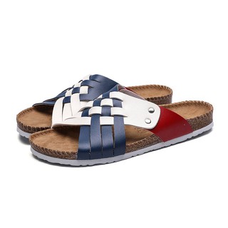 Mens Shoes Womens Shoes Slides Flat Sandals  แบบสวมและแบบลำลอง รองเท้าแตะแบบสวมผู้หญิง รองเท้าส้นแบนแบบรัดส้น 拖鞋 A0009