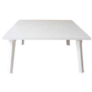 NK Furniline โต๊ะญี่ปุ่น 60x60ซม.(ไม้pbฟอยล์2หน้า)-สีขาว
