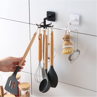 ML-007 [24Shop] ที่แขวนของติดผนัง เอนกประสงค์ (หมุนได้)