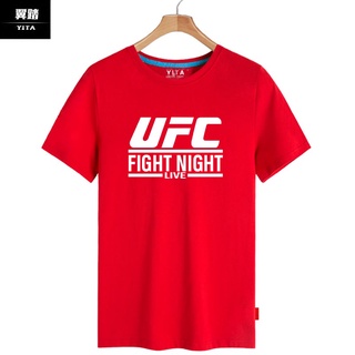 เสื้อทหาร - เสื้อยืดแขนสั้นUFCCottonใหม่ศิลปะการต่อสู้สุดยอดการต่อสู้ชิงแชมป์สําหรับผู้ชายและผู้หญิ