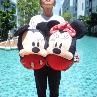 หมอนซุกมือ Mickey มิกกี้ &amp; Minnie มินนี่ 16นิ้ว