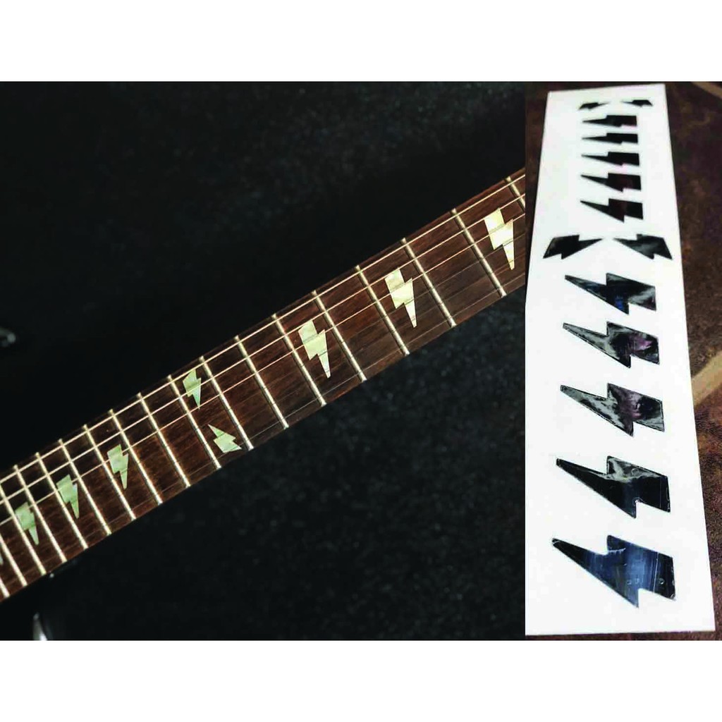 Angus Young Ac Dc Lightning Bolts Fingerboard สติกเกอร์ Inlay กีตาร์ Fretboard ไฟฟ้า Gibson Sg
