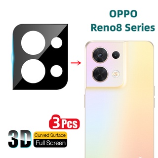 กระจกนิรภัยกันรอยเลนส์กล้อง 3 ชิ้น สําหรับ OPPO Reno 8 Pro Plus 5G 8Pro 8Z Reno8 4G Reno8Pro Reno8Pro+ Reno8Z