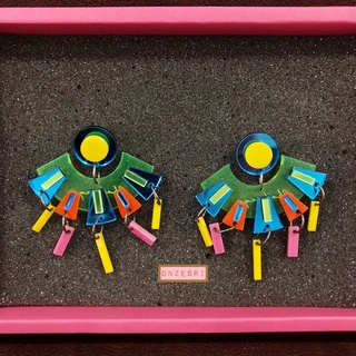 ต่างหูแบรนด์ Chakreya แบบลายชนเผ่า ซื้อมาไม่เคยใส่ เก็บอย่างเดียว