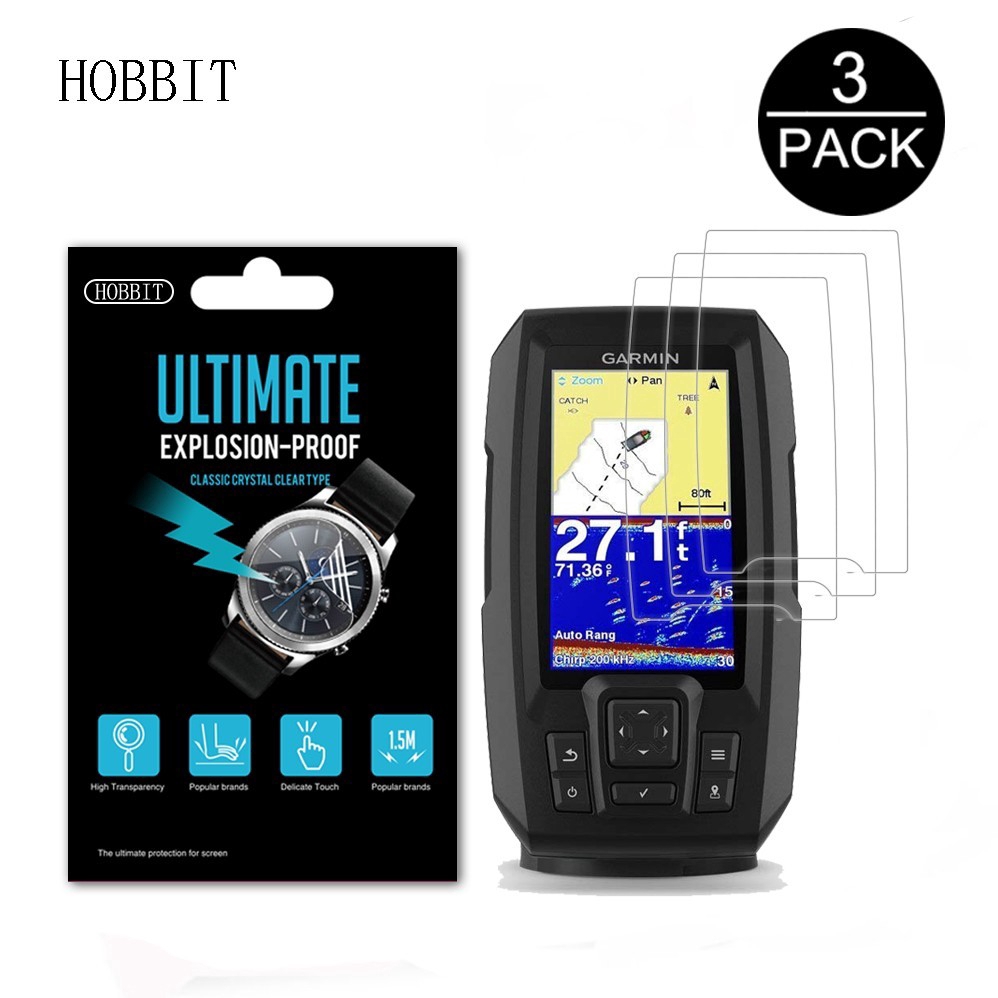 Fish Finder ฟิล์มป้องกัน LCD สําหรับ Garmin Striker 4 4cv 4dv Striker Plus 4CV ป้องกันหน้าจอ