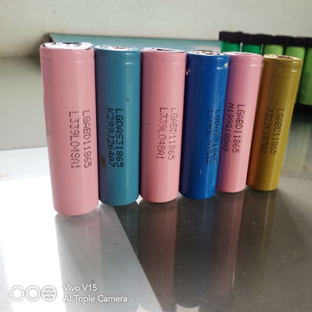 ถ่านชาร์จ 18650 เอลจี มือสอง