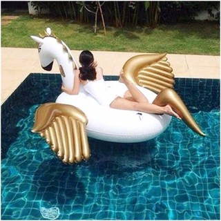 ห่วงยาง Pegasus Big Size ห่วงยางแฟนซี รูปม้าบินเพกาซัส (White Gold)