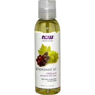 น้ำมันเมล็ดองุ่น Now Foods Grapeseed Oil (118 ml)