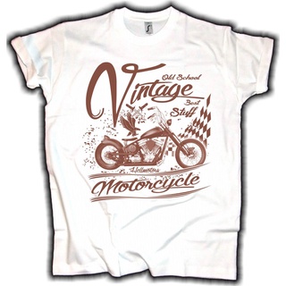 เสื้อยืดผ้าฝ้ายพิมพ์ลายขายดี เสื้อยืดแขนสั้น พิมพ์ลาย Bobber Chopper Old School Motorrad V6 V8 สไตล์วินเทจ แฟชั่นฤดูร้อน