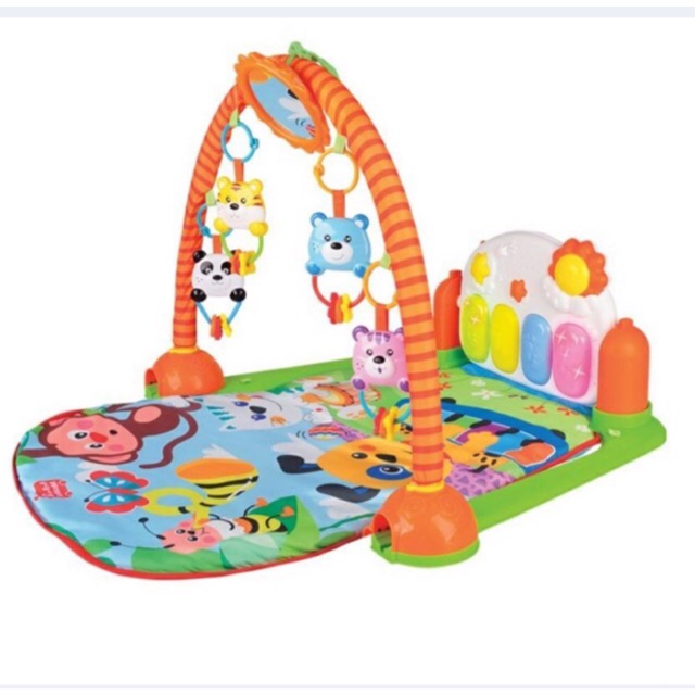 baba mama play piano gym