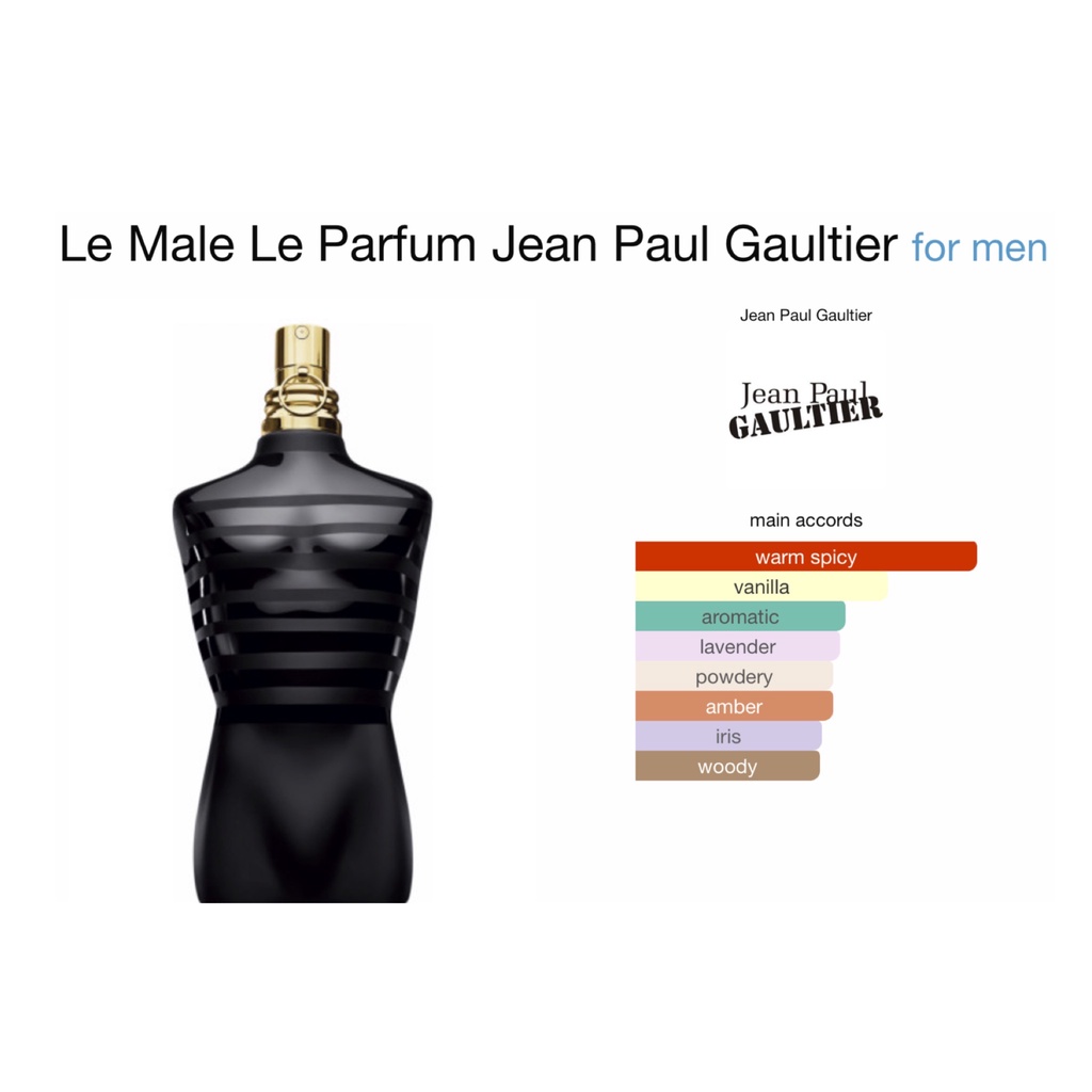 พร้อมส่ง น้ำหอมผู้ชาย Le Male Le Parfum สูตร Extra Perfume ขนาด 30 ml ...