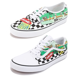 Vans รองเท้าผ้าใบ Authentic / Old Skool | Vans Collage True White/Print (2รุ่น)