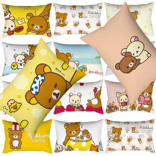 ปลอกหมอนอิงโซฟา ผ้าโพลีเอสเตอร์ ลาย Rilakkuma สไตล์โบฮีเมียน ขนาด 30x50 ซม.