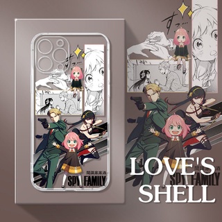 เคสโทรศัพท์มือถือ ซิลิโคนใส ลายการ์ตูนอะนิเมะ Spy x family สไตล์เกาหลี ญี่ปุ่น สําหรับ iPhone 13 12 11 pro promax x xs xsmax xr 7 8 plus