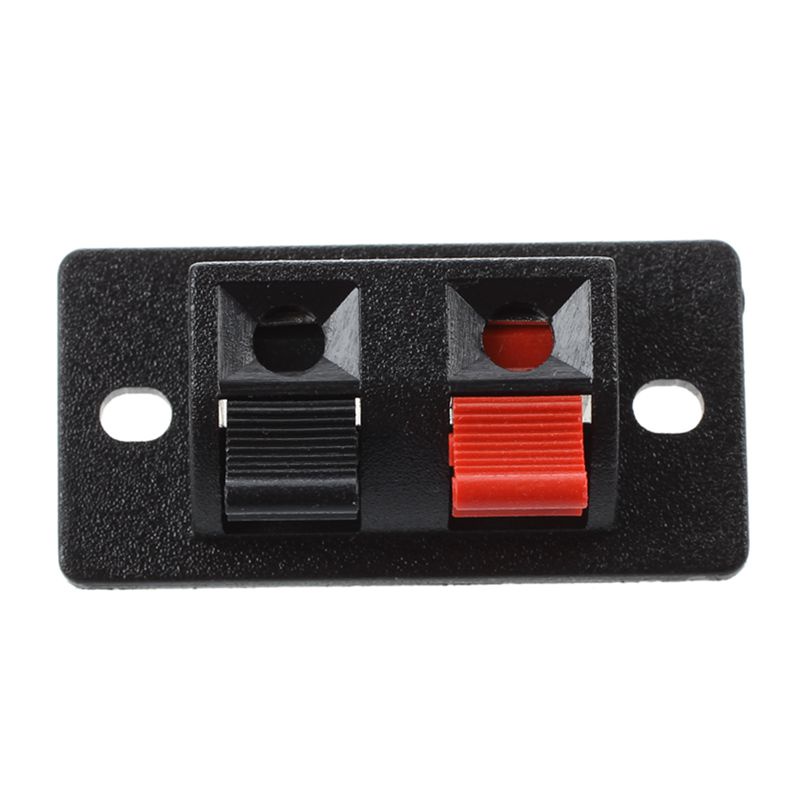 5 Pcs Red Black Single Row 2 Positions Push in Jack Speaker Terminal ...