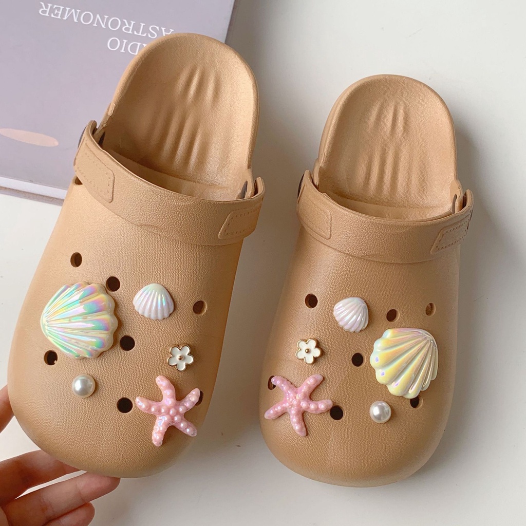 Crocs Jibbitz Seashell Starfish DIY Set รองเท้าปุ่มเสน่ห์