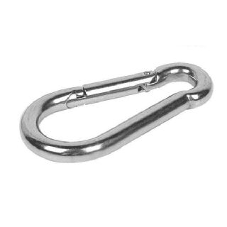 Snap Hook Carabiner Stainless (SUS 304) ตะขอเกี่ยว พวงกุญแจ - รุ่นสแตนเลส304 (ขนาด 4-12 มม.)