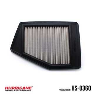 HURRICANE กรองอากาศสแตนเลสสตีล เฮอร์ริเคน รุ่น HS-0360 Honda Accord	G9