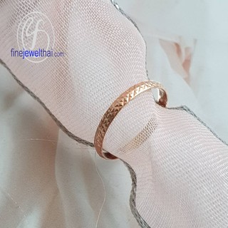 Finejewelthai แหวนพิ้งโกลด์-พิ้งโกลด์แท้-แหวนหมั้น-แหวนแต่งงาน-Pink Gold-9k-Wedding-Ring - R1239PG-375