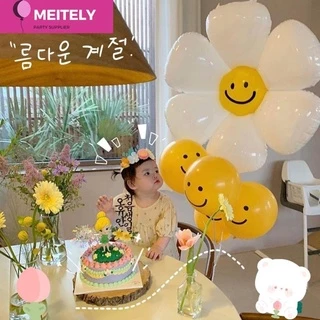 🔥ส่งด่วน🔥ลูกโป่ง ดอกเดซี่ ลูกโป่งฟอยล์ดอกไม้ ดอกไม้ เดซี่ KOREAN INS Style