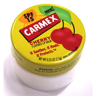 ✅ Carmex Cherry Lip Balm spf15 7.5g ลิปปาล์ม ช่วยให้ริมฝีปากไม่หมองคล้ำ ชุ่มชื้น ไม่เป็นขุย